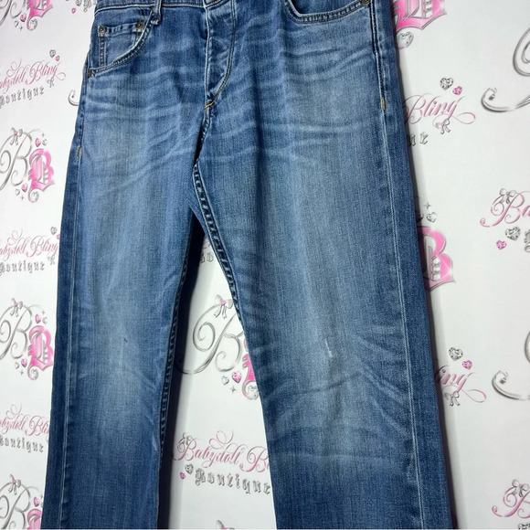 Rag & bone  jeans denim blue distressed with holes luxury soft comfy pants - Picture 12 of 16